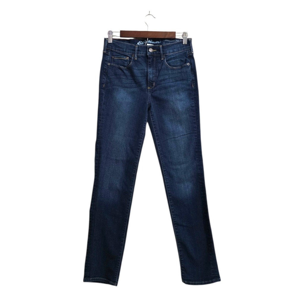 Eddie Bauer Slightly Curvy High Rise Slim Straight Sz 6